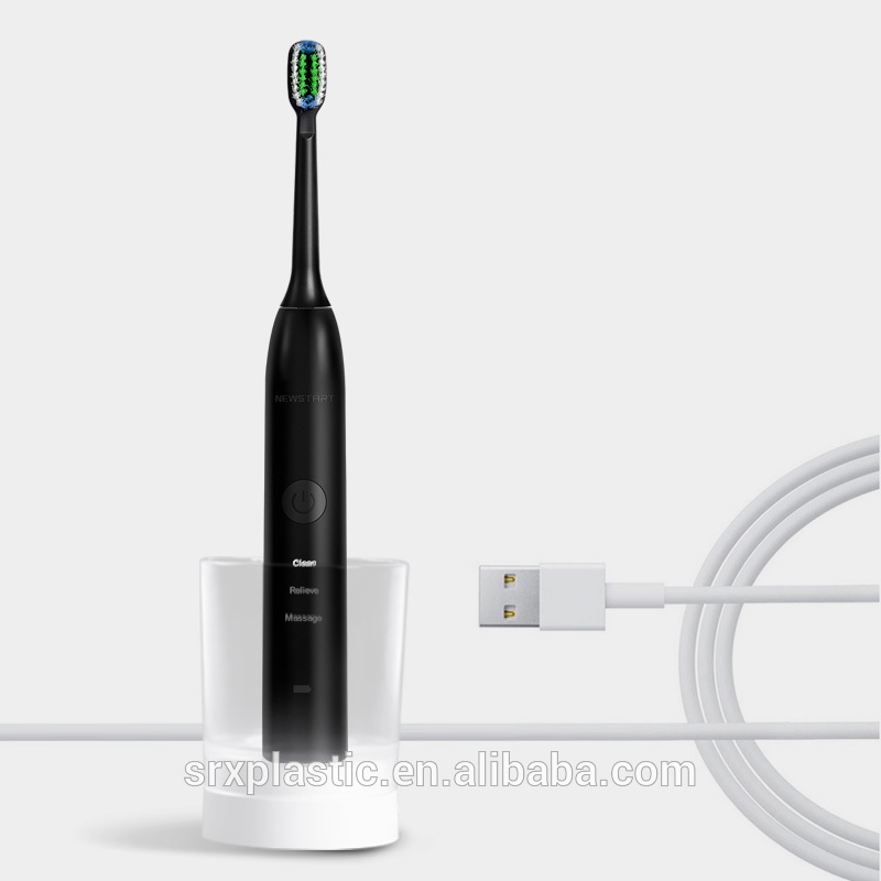 Moden高貴黒歯科柔らかい歯ブラシ電動ワイヤレス充電、 パーソナライズ卸売電動歯ブラシは中国製問屋・仕入れ・卸・卸売り