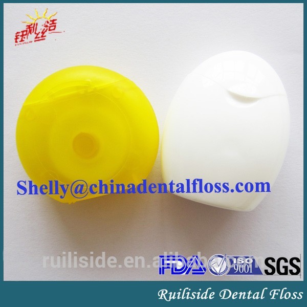 中国歯科製品50mナイロンは、 ミントをワックスデンタルフロス/flosser問屋・仕入れ・卸・卸売り