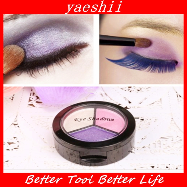 Yaeshii 3色誘惑紫シングルアイシャドーパレット問屋・仕入れ・卸・卸売り