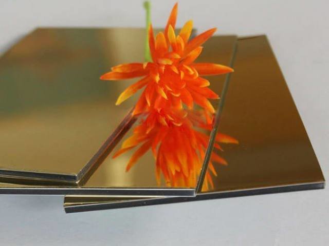 ゴールド/シルバーミラーアルミニウム複合パネル-アルミニウム複合パネル問屋・仕入れ・卸・卸売り