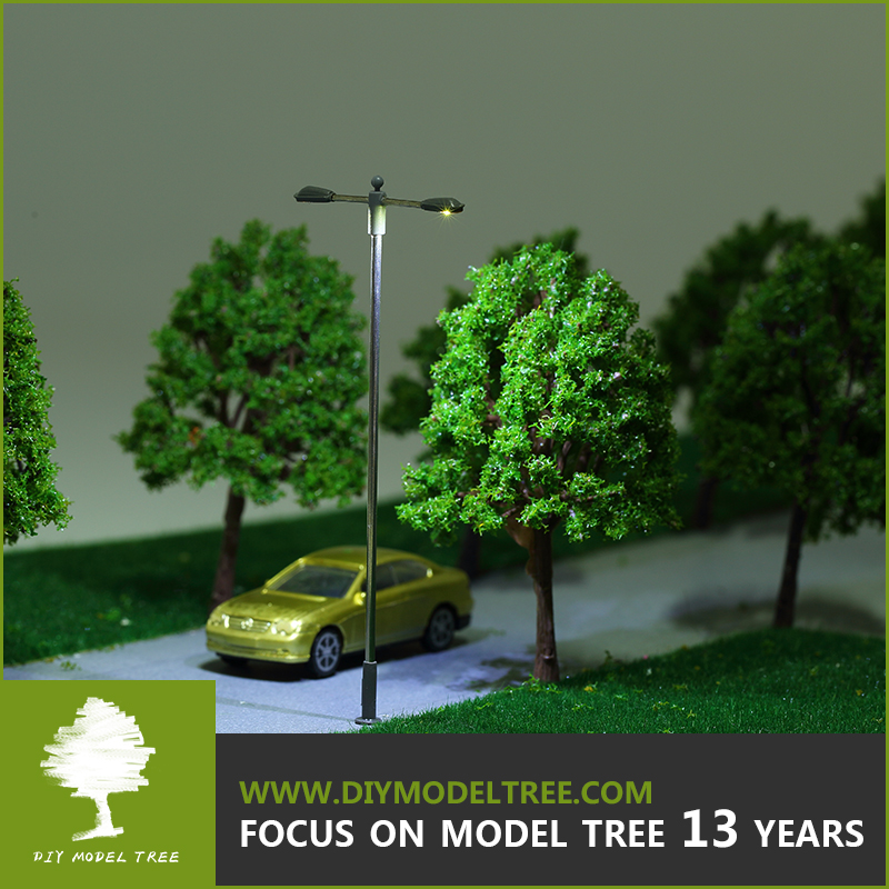 スケールモデル、 スケールミニチュアの木、 車の、 スケール用ランプと風景のレイアウト図のモデル( s1)問屋・仕入れ・卸・卸売り