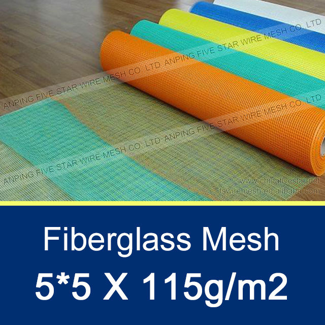 115g/m25x5の不織布グラスファイバーメッシュ問屋・仕入れ・卸・卸売り