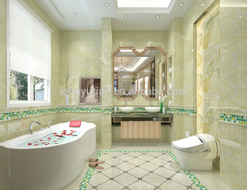 3dの壁と床のタイル浴室のタイル問屋・仕入れ・卸・卸売り