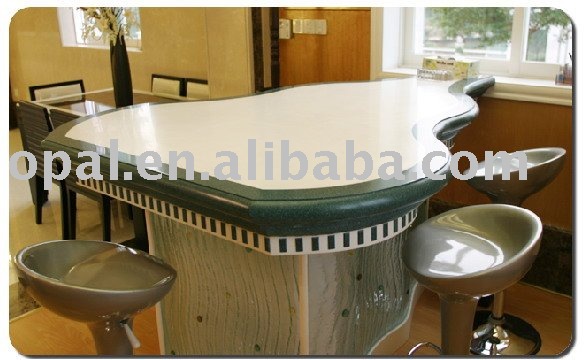 customedの設計固体表面テーブルトップキッチンやバスルーム用の問屋・仕入れ・卸・卸売り