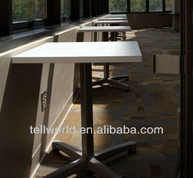 固体表面のレストランのテーブル正方形の商業標準サイズセットkfcのための、 スターバックス、 ビュッフェ、 マクドナルド問屋・仕入れ・卸・卸売り