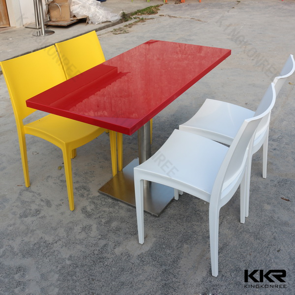 固体表面のアクリルコーヒー大理石のテーブル、 赤いアクリル固体表面のコーヒーテーブル問屋・仕入れ・卸・卸売り