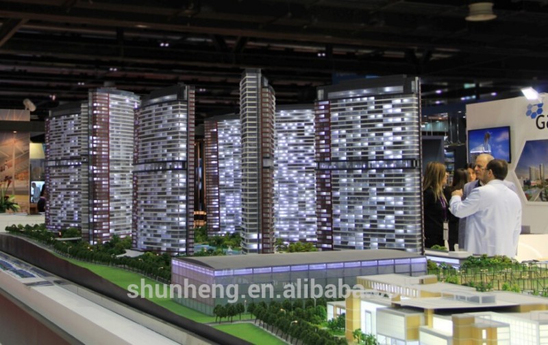 上海で行われた模型3d商業ビルのモデルメーカー問屋・仕入れ・卸・卸売り