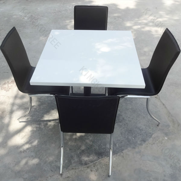 mordernデザインホワイトラウンドのダイニングテーブルとチェアを作ったアクリル固体表面材料問屋・仕入れ・卸・卸売り