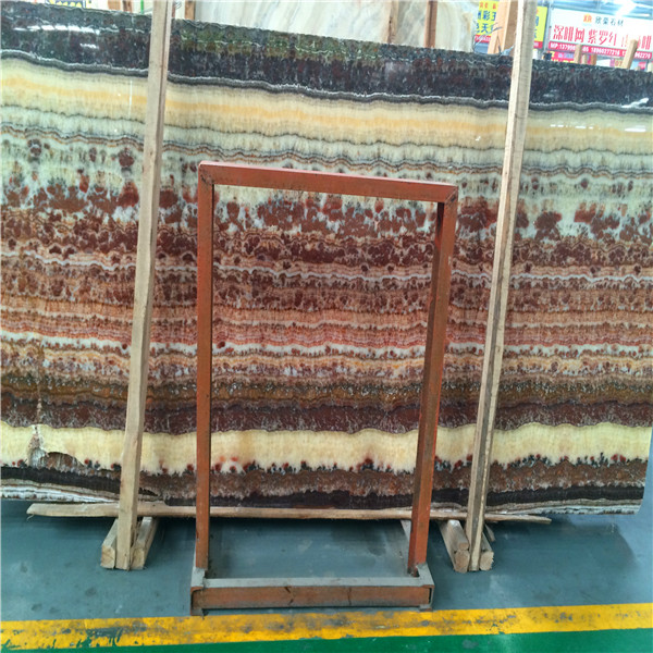 新しい赤オニキス大理石の床が自然のまま石鹸価格問屋・仕入れ・卸・卸売り