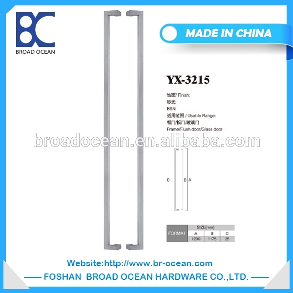 YX-3215中国サプライヤー安い高品質ステンレス鋼スクエア現代ドアプルハンドル問屋・仕入れ・卸・卸売り