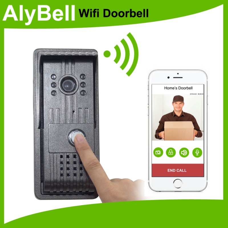 H. 720 pワイヤレスビデオ呼び鈴システムサポートios androidアプリ、wifiドアビューア問屋・仕入れ・卸・卸売り