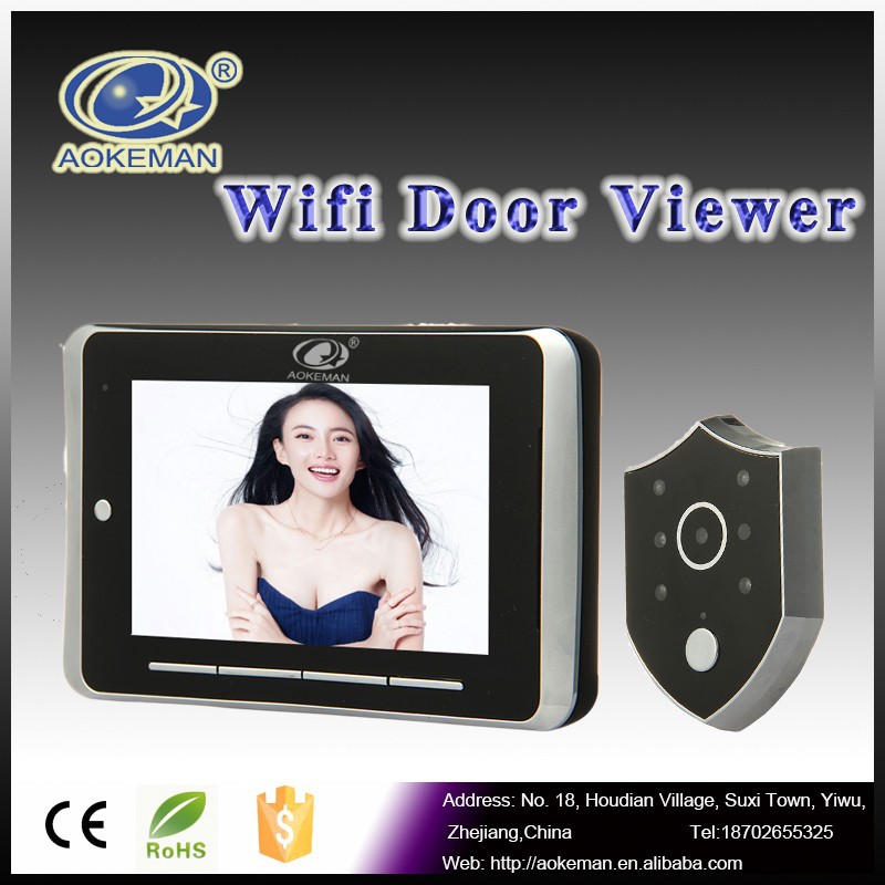 wifiワイヤレスドアビューアのぞき穴赤外線モーションセンサーのドアベル問屋・仕入れ・卸・卸売り