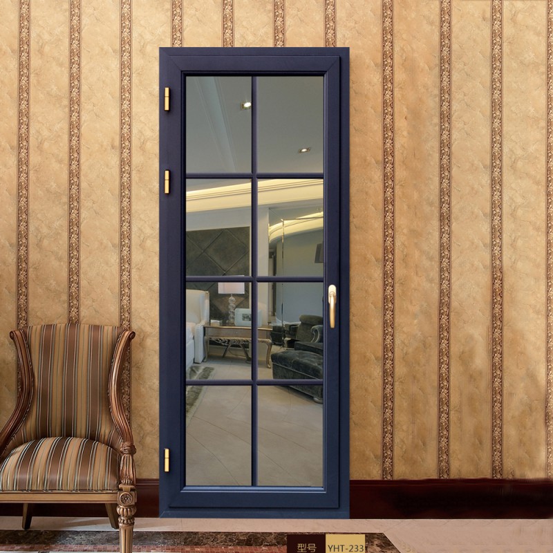 カントンフェア昇格新しいスタイルアルミプロファイルヒンジ式ドアと窓付きダブルガラス問屋・仕入れ・卸・卸売り