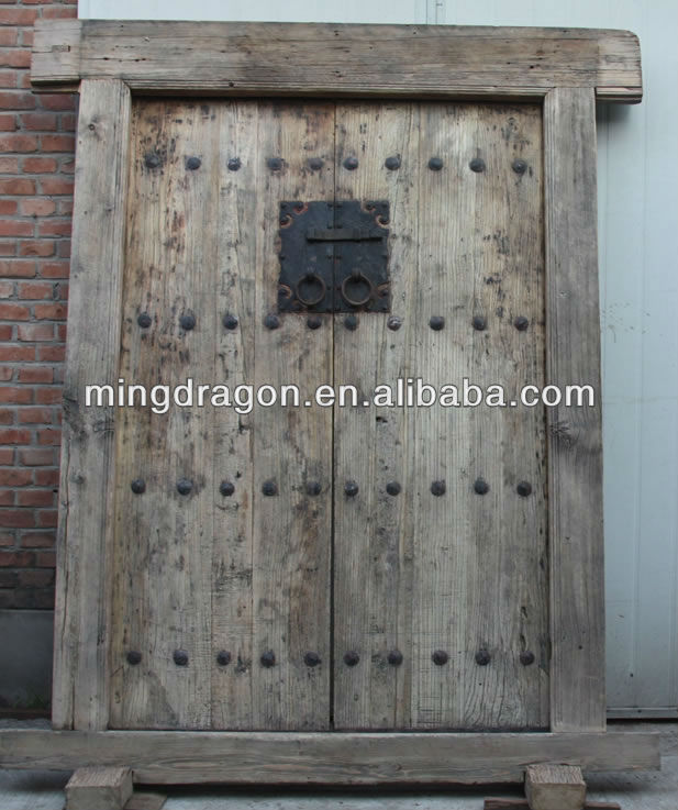 中国のアンティークの扉天然ニレの木の折りたたみ問屋・仕入れ・卸・卸売り