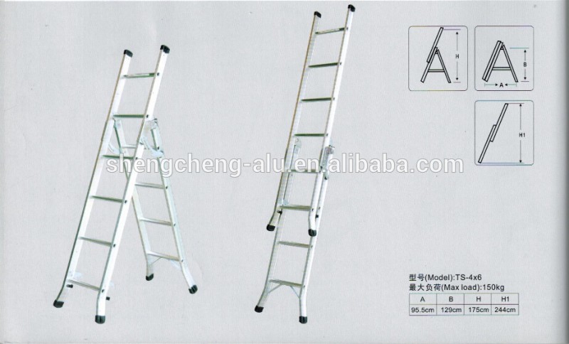 2セクションロフトはしご、アルミ折りたたみはしご、ラダー、中国製造され問屋・仕入れ・卸・卸売り