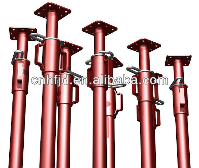 China factory cheap adjustable steel scaffolding props, painted Q235 shoring prop, prop jacks問屋・仕入れ・卸・卸売り