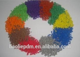 プラスチックゴム製床タイル材料はepdmのゴム微粒を着色した問屋・仕入れ・卸・卸売り
