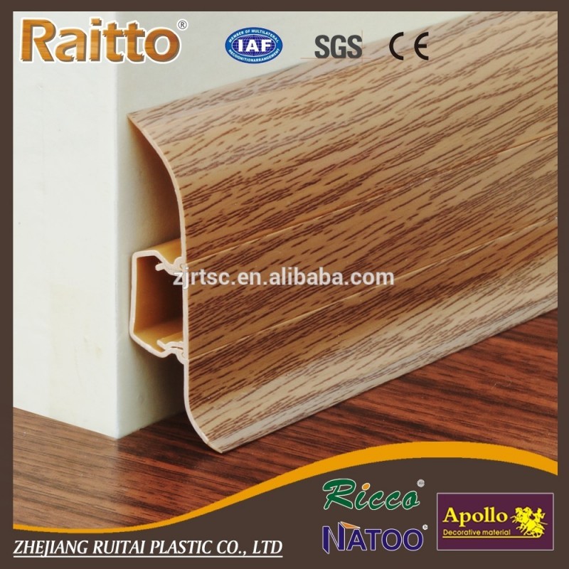 Raitto pvc幅木ボードで強い硬質表面用インテリア装飾問屋・仕入れ・卸・卸売り