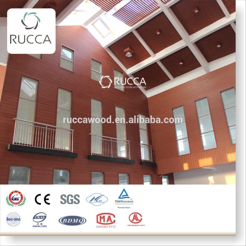 佛山rucca木製壁パネルインテリアデザイン、wpcプラスチック複合インテリア装飾壁パネル159 × 10ミリメートル問屋・仕入れ・卸・卸売り