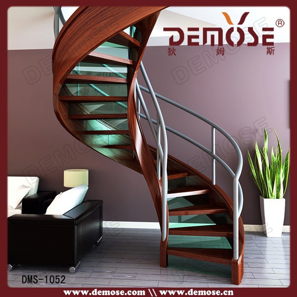 使用スパイラルガラス付きstaircase|アイアン螺旋階段ライザー問屋・仕入れ・卸・卸売り