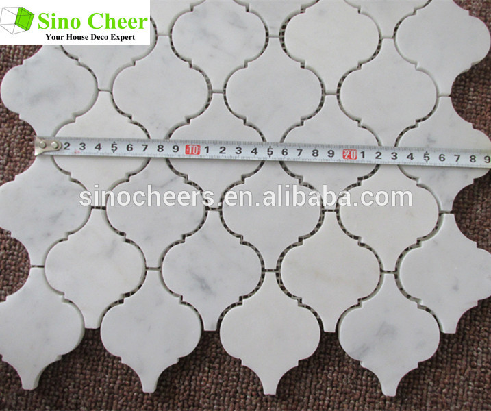 良い品質・中国の最もよい価格のロビーカラーラ白大理石の壁のためのモザイク問屋・仕入れ・卸・卸売り