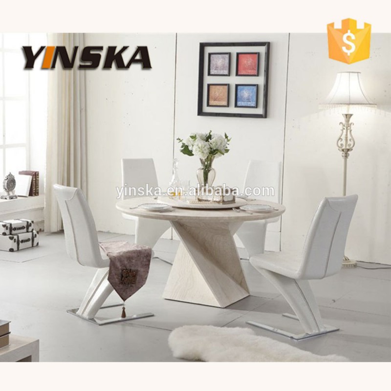 Yinska大理石のダイニングテーブルでレイジースーザン問屋・仕入れ・卸・卸売り