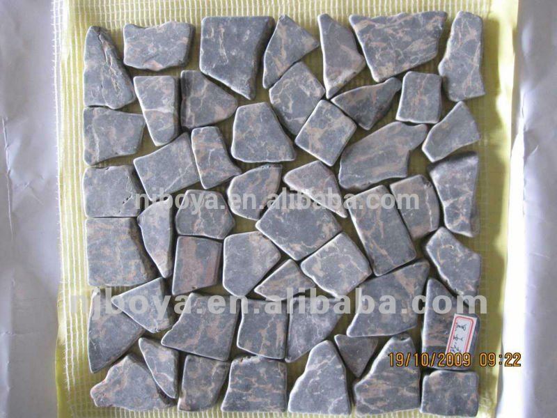 スライスした小石のタイルを舗装するためのmarblemosaic、 中国の家の装飾のための大理石の小石のタイル、 舗装問屋・仕入れ・卸・卸売り