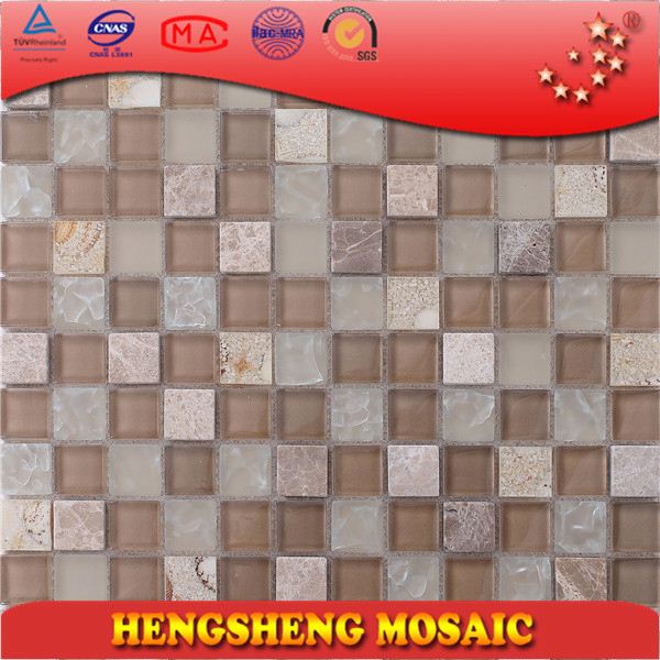 デザインパターンの大理石のタイル中国の高品質のガラスモザイクの台所の壁のタイル問屋・仕入れ・卸・卸売り