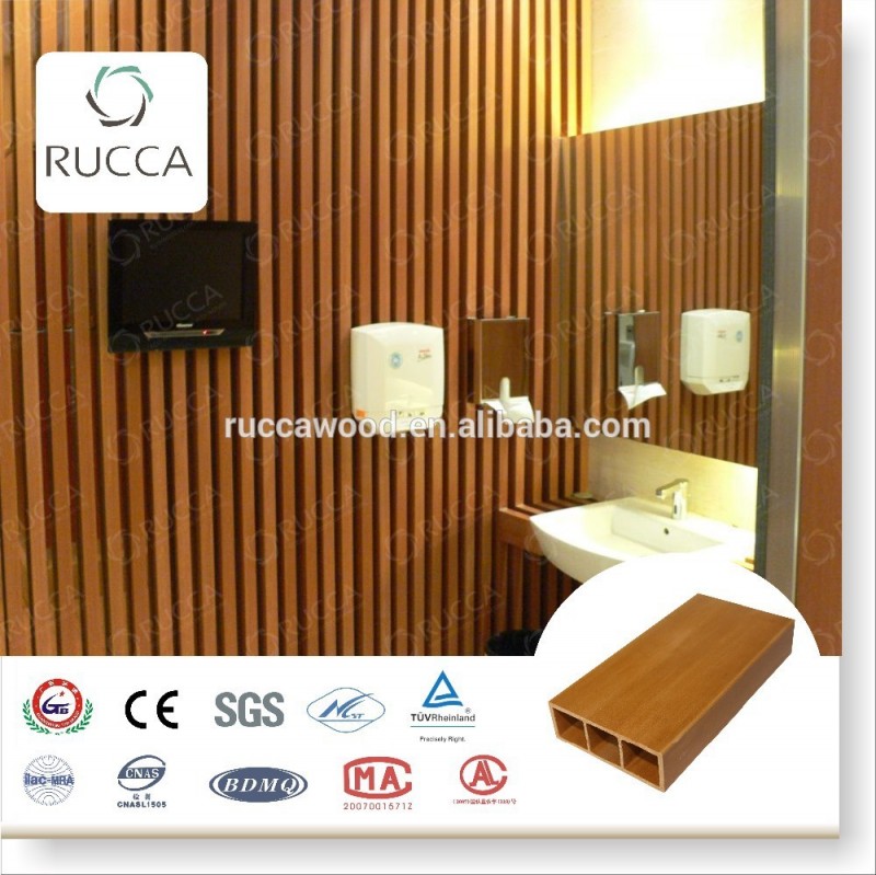 装飾ガーデンフェンス!佛山rucca wpc/木材pvc複合木材ログ用ホーム装飾から中国サプライヤー100*35 (3ミリメートル)問屋・仕入れ・卸・卸売り
