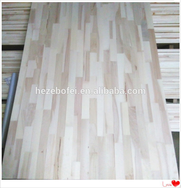 中国ポプラ木材指関節ボード価格/木材uv lacqureポプラ木材問屋・仕入れ・卸・卸売り
