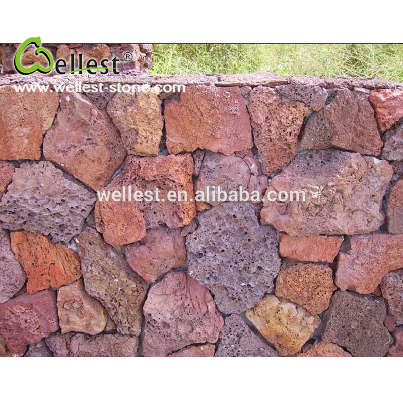 ナチュラルb405玄武岩赤火山溶岩石のための壁材問屋・仕入れ・卸・卸売り